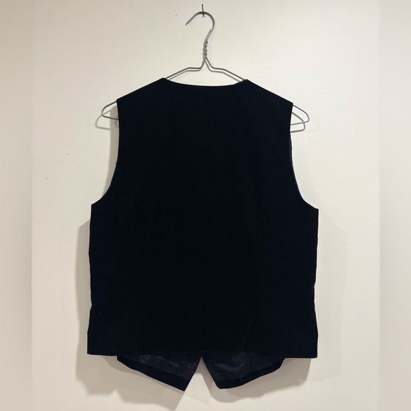 Vintage Worthington Velvet Vest EUC -size 8 - Picture 4 of 8